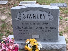 Headstone for Stanley, Daniel Warwick